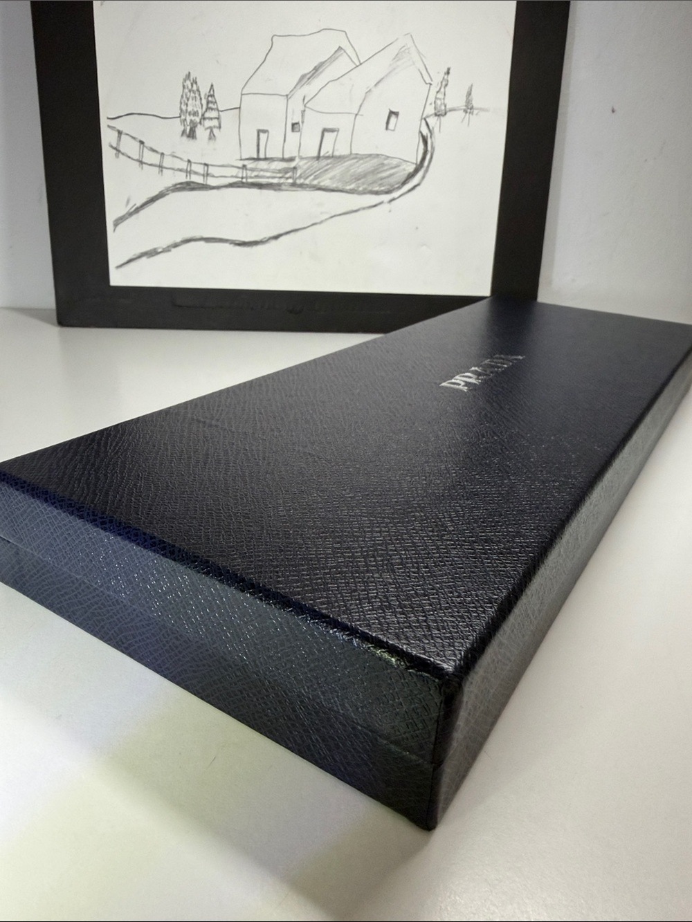 Prada Accessory Empty Box With Tissue Paper and Ribbon - Picture 7 of 8